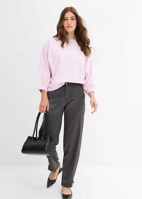 Oversized sweater van katoen, bonprix