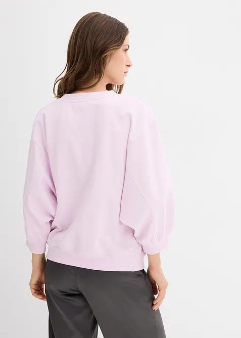 Oversized sweater van katoen, bonprix