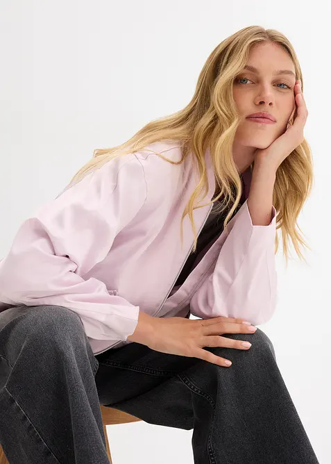 Bomber van glanzende viscosemix, bonprix