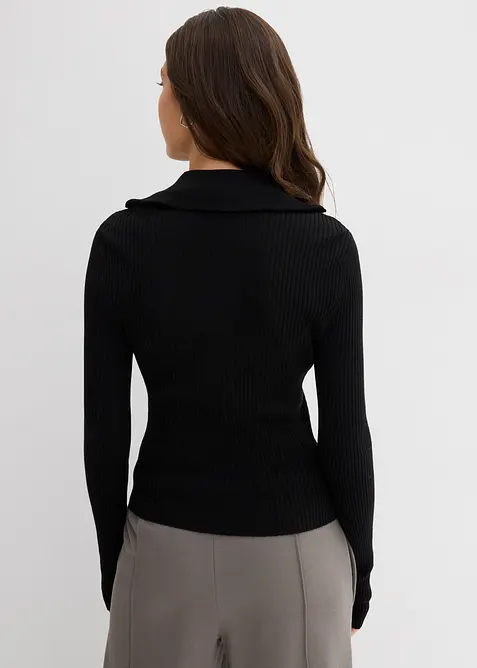 Geribd shirt in een zachte viscosemix, bonprix