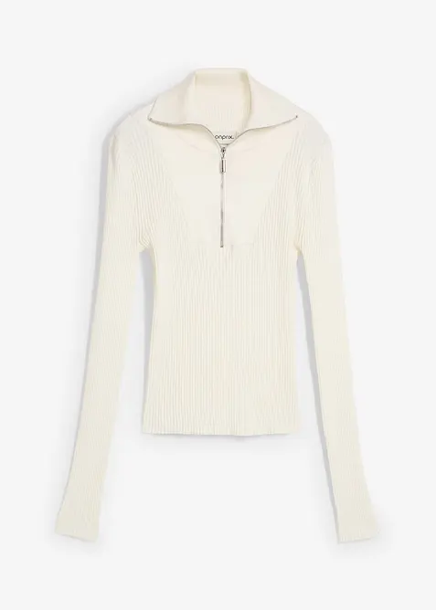 Geribd shirt in een zachte viscosemix, bonprix