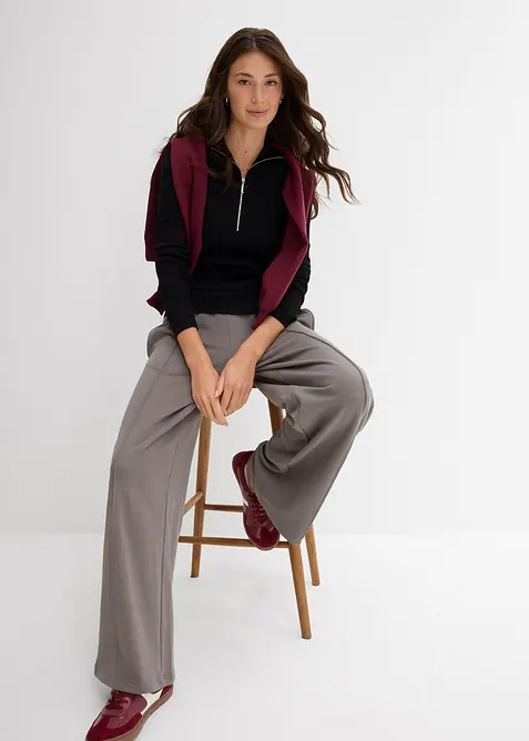 Geribd shirt in een zachte viscosemix, bonprix