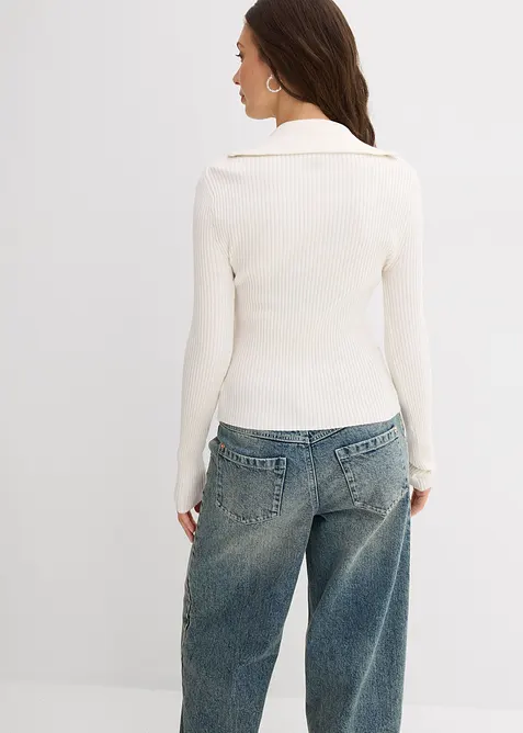 Geribd shirt in een zachte viscosemix, bonprix