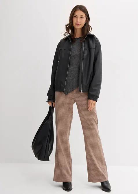 Geribd shirt in een zachte viscosemix, bonprix