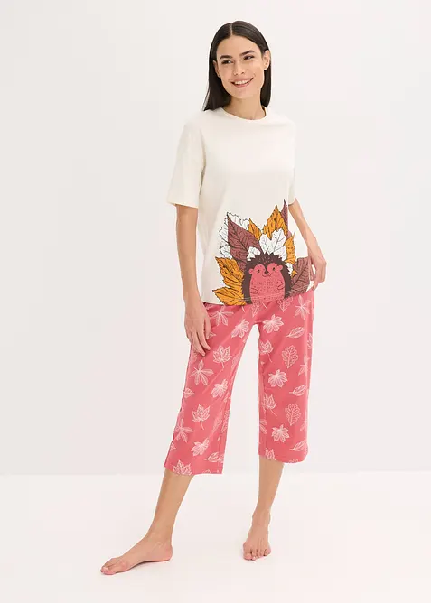 Capri pyjama van biologisch katoen, bonprix