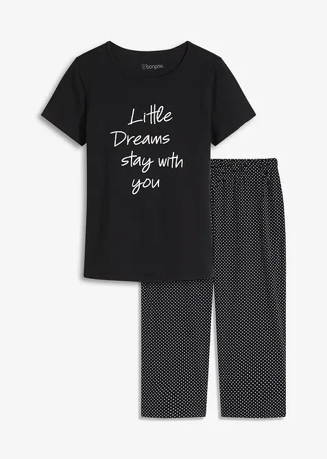 Capri pyjama van biologisch katoen, bonprix