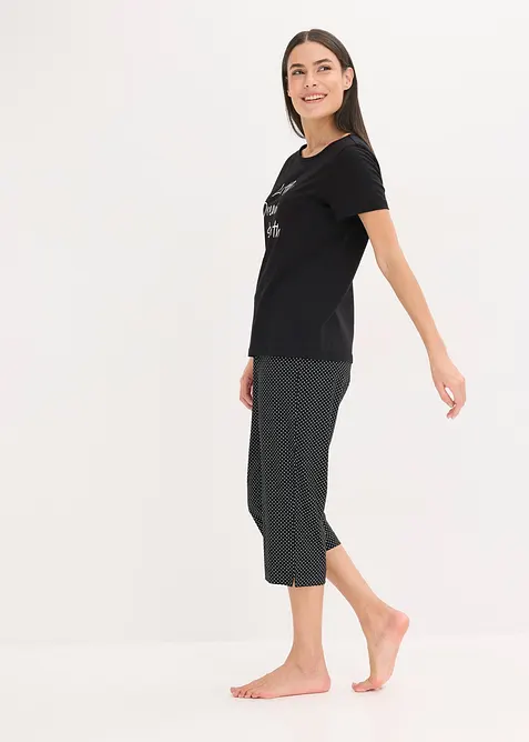 Capri pyjama van biologisch katoen, bonprix