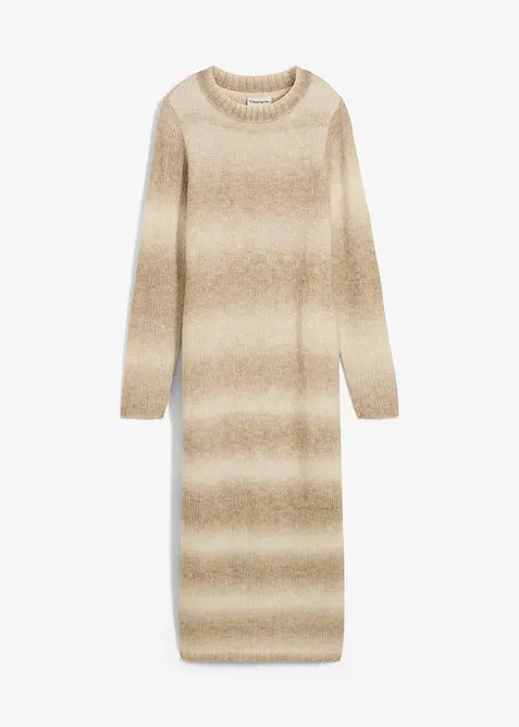 Gebreide jurk van zachte wolmix, bonprix