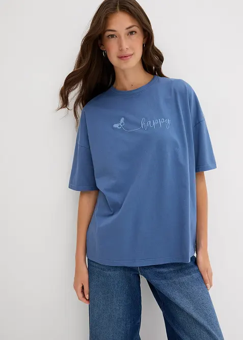 Oversized shirt van puur biologisch katoen, bonprix