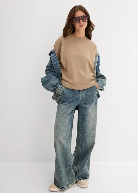 Oversized shirt van puur biologisch katoen, bonprix