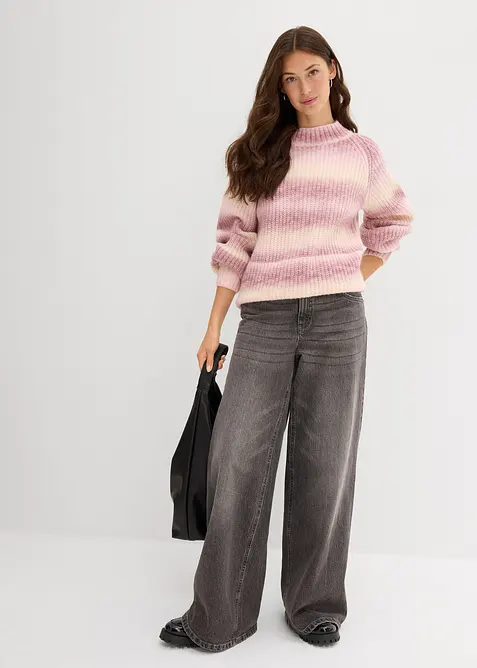 Grof gebreide trui van zachte wolmix, bonprix