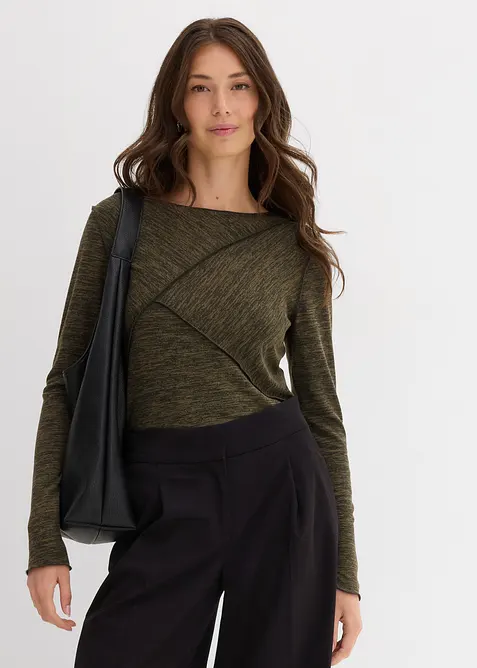 Longsleeve in een zachte viscosemix, bonprix