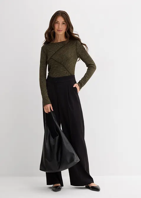 Longsleeve in een zachte viscosemix, bonprix