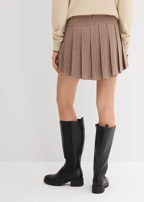 Korte broekrok met stolpplooien, bonprix