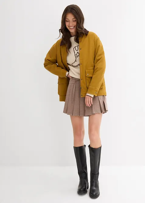 Korte broekrok met stolpplooien, bonprix