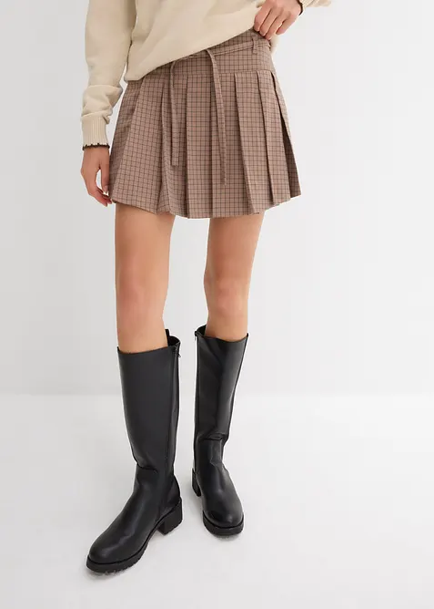 Korte broekrok met stolpplooien, bonprix