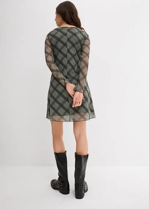 Mini jurk van fijn mesh, bonprix