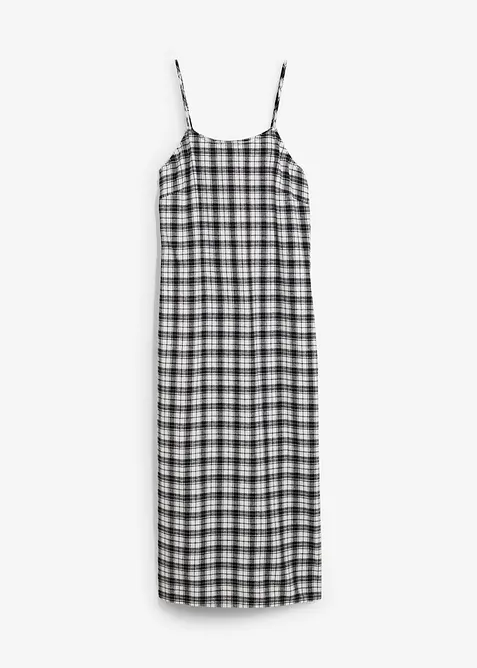 Flanellen jurk met bandjes van puur katoen, bonprix