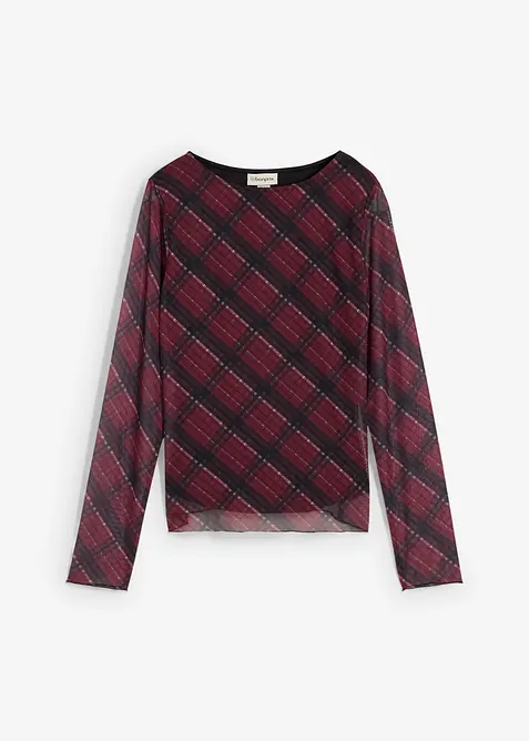 Longsleeve van fijne mesh, bonprix