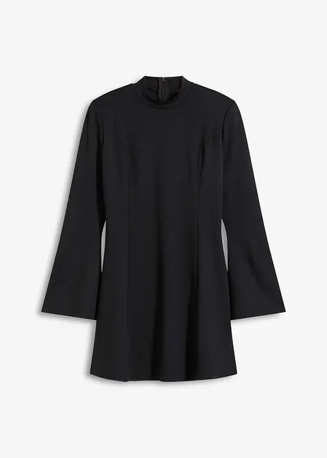 Mini jurk in A-lijn en trompetmouwen, bonprix