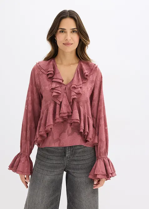 Licht transparante chiffonblouse, bonprix