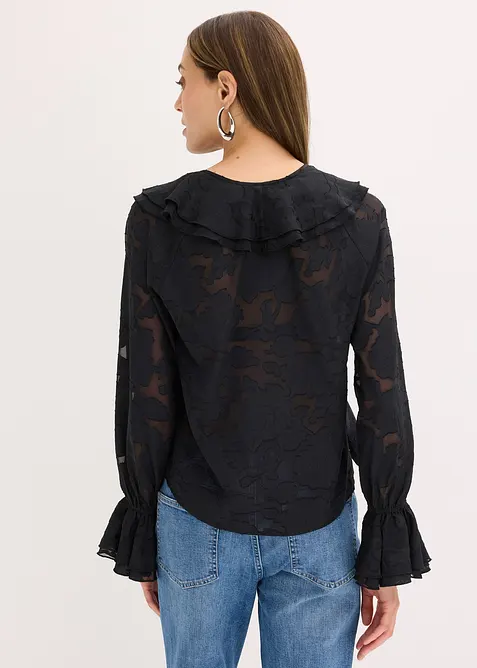 Licht transparante chiffonblouse, bonprix