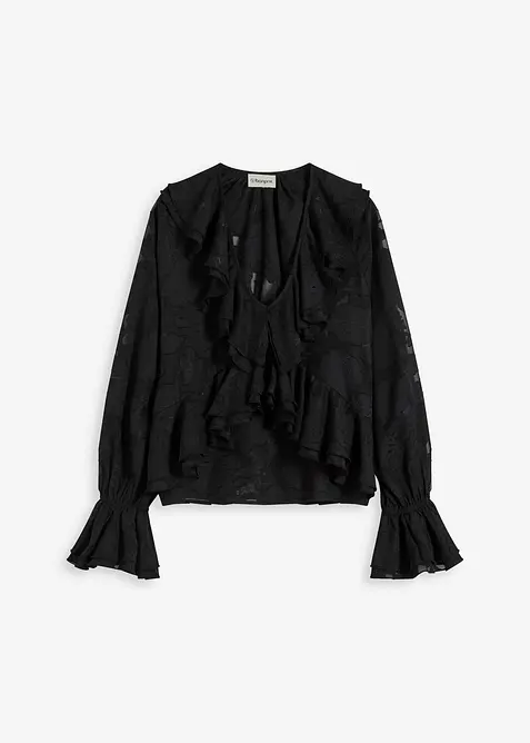 Licht transparante chiffonblouse, bonprix
