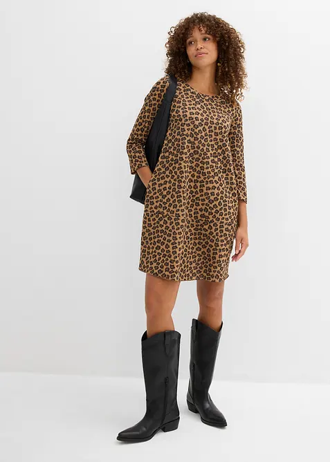 Kortes shirtjurk in een gebreide look, bonprix