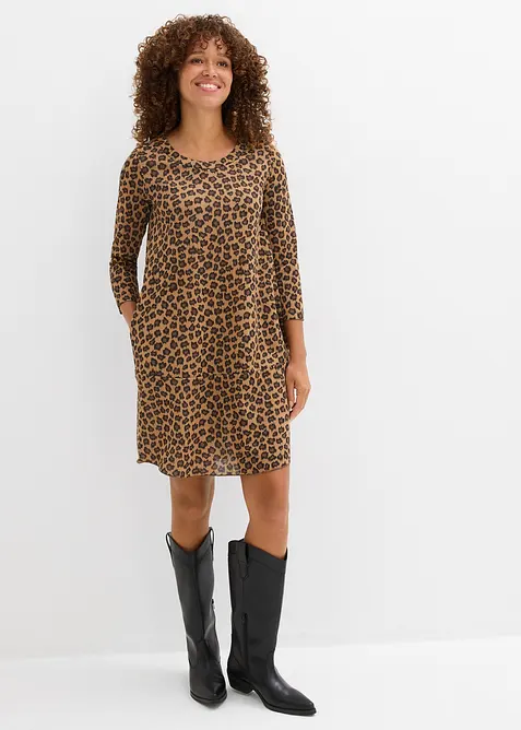 Kortes shirtjurk in een gebreide look, bonprix