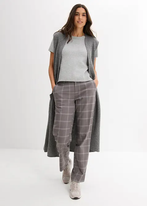 Geruite chino broek, bonprix