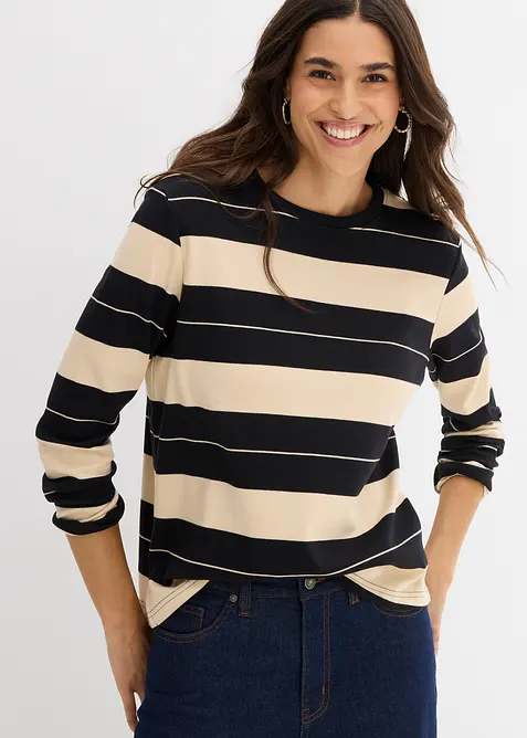 Longsleeve van zwaar katoen, bonprix