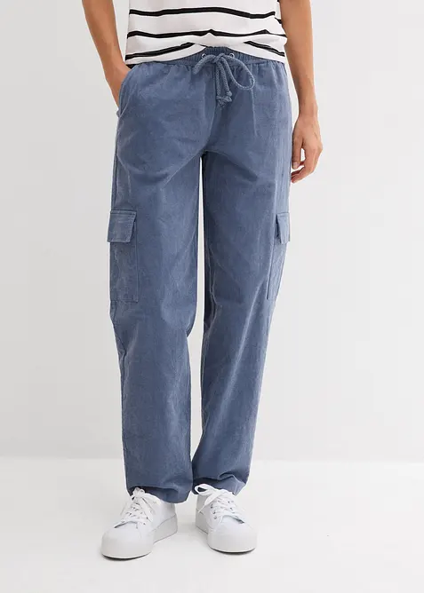 Corduroy broek in barrel-vorm, bonprix