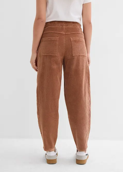 Corduroy broek in barrel model, bonprix