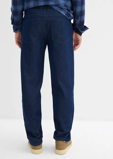 Loose fit jeans met bandplooien, straight, bonprix