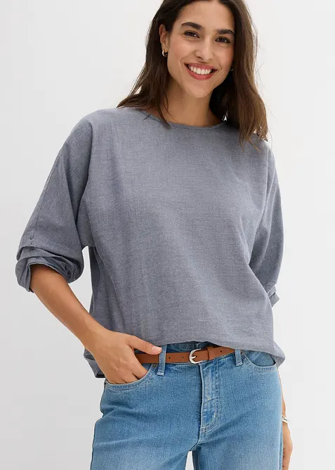 Loose fit blouse van puur katoen, bonprix