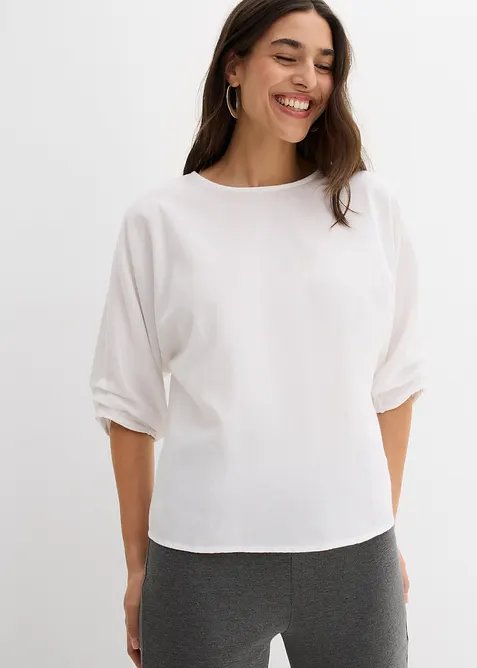 Loose fit blouse van puur katoen, bonprix