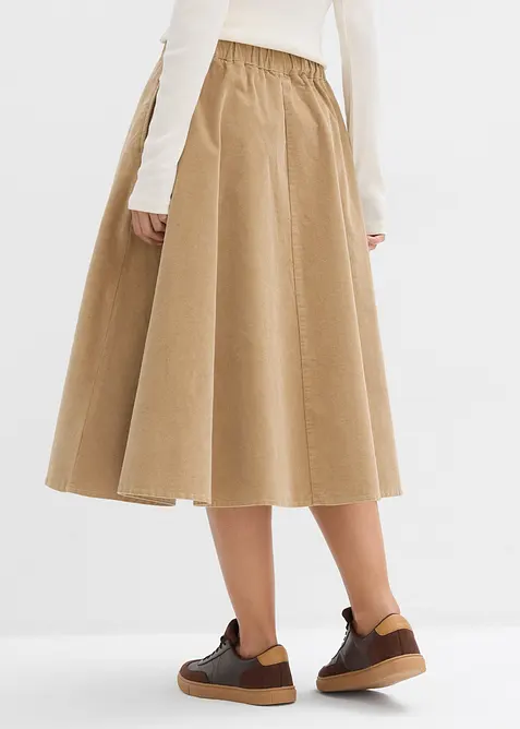 Corduroy rok van katoenmix, bonprix