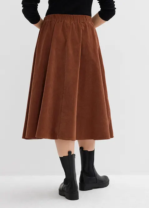 Corduroy rok van katoenmix, bonprix