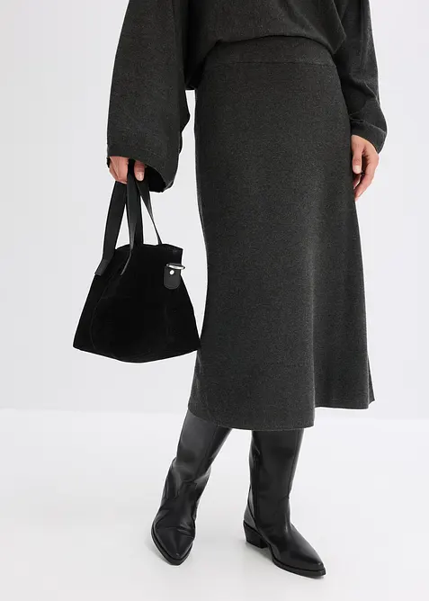 Uitlopende gebreide rok, bonprix