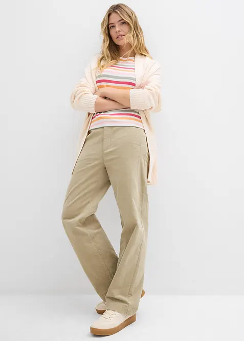 Corduroy broek in een katoenmix, bonprix