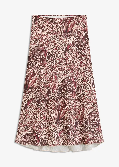 Satijnen rok met structuur, bonprix