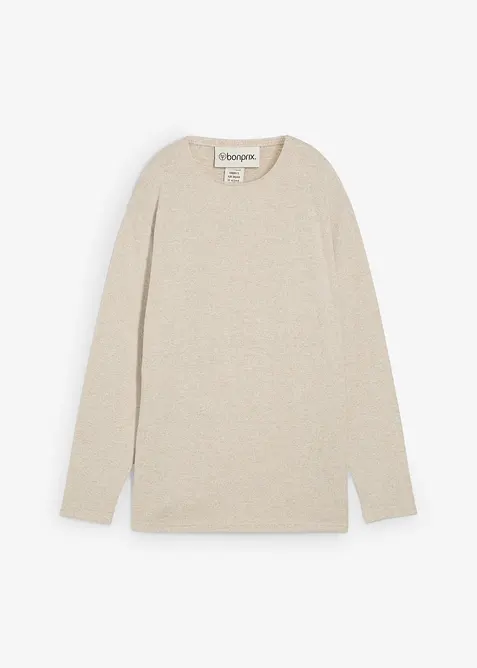 Lange sweater in een gebreide look, bonprix