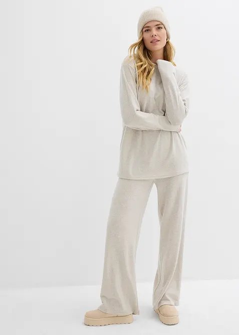 Lange sweater in een gebreide look, bonprix