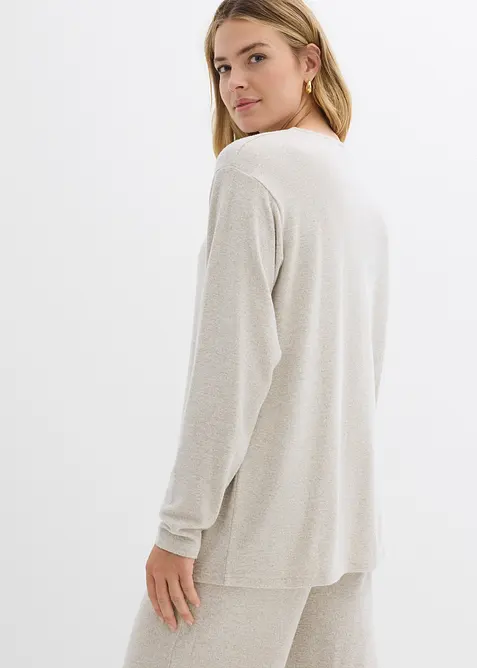 Lange sweater in een gebreide look, bonprix