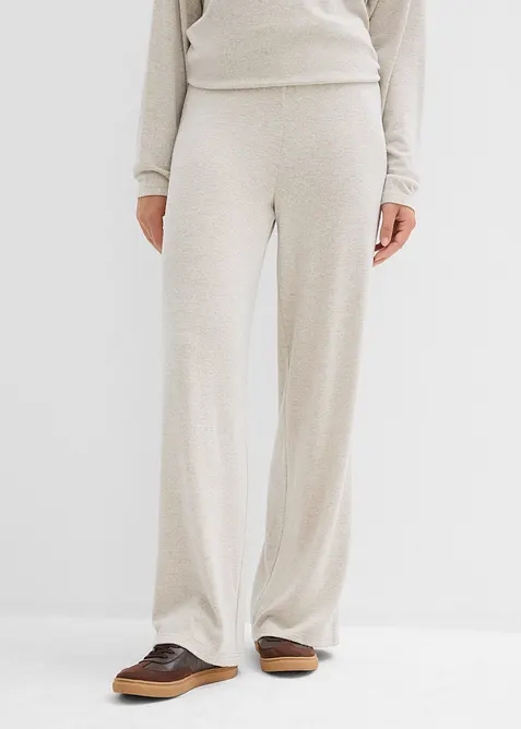Palazzo broek in een gebreide look, bonprix