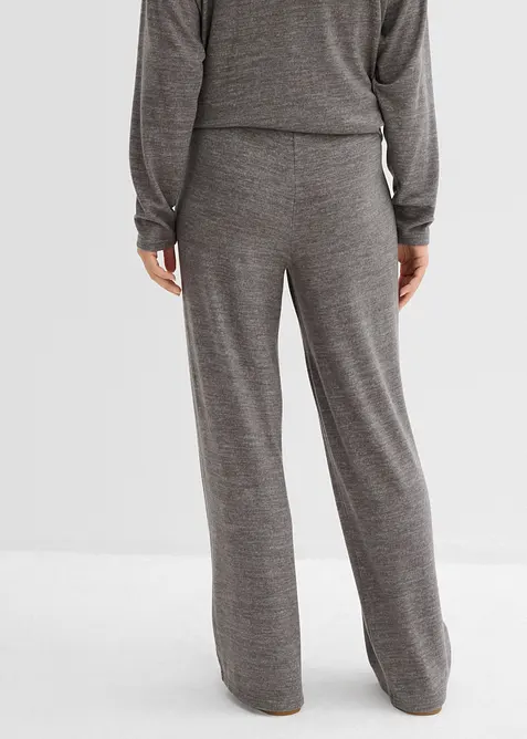 Palazzo broek in een gebreide look, bonprix