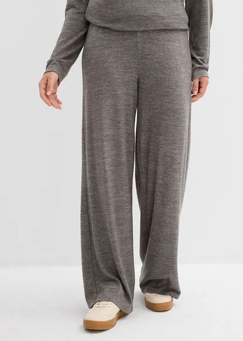 Palazzo broek in een gebreide look, bonprix