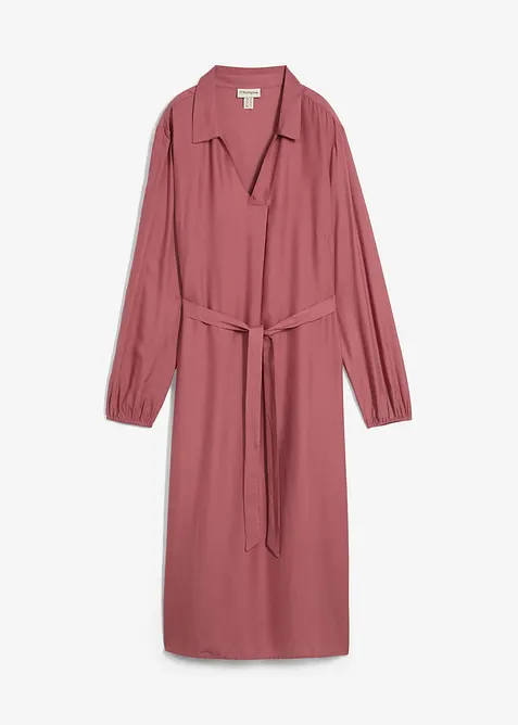 Midi jurk van soepele viscose, bonprix