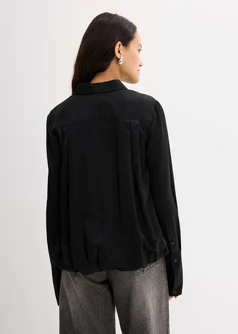 Satijnen blouse in een viscosemix, bonprix