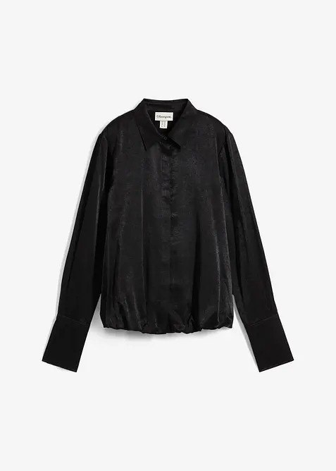 Satijnen blouse in een viscosemix, bonprix
